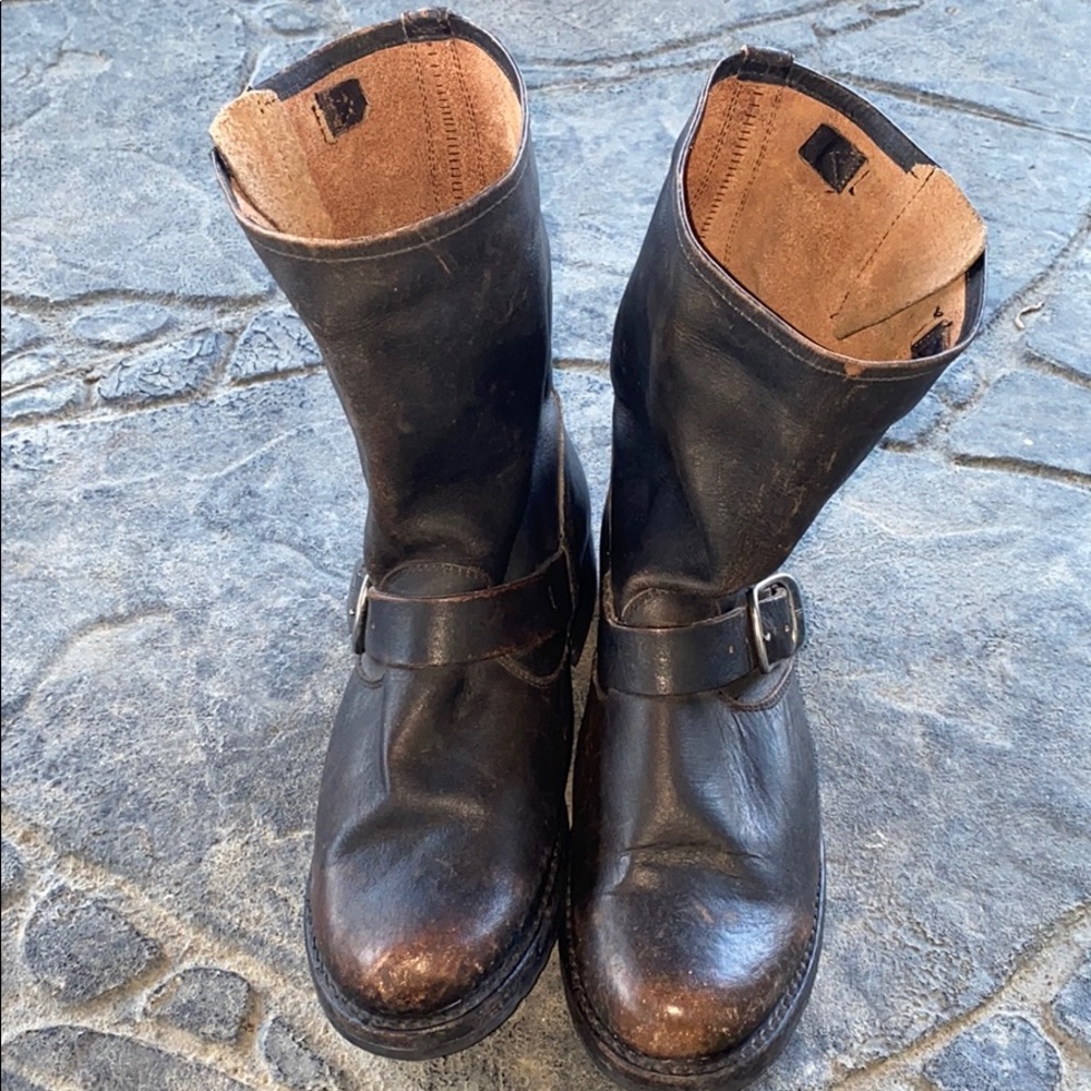 Black Frye Moto boots - NEW, size 8.5